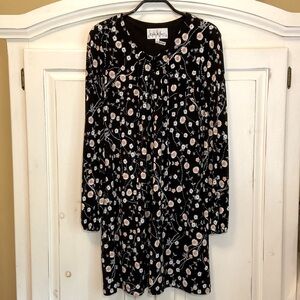 Nicole Miller Studio Floral Dress - Black